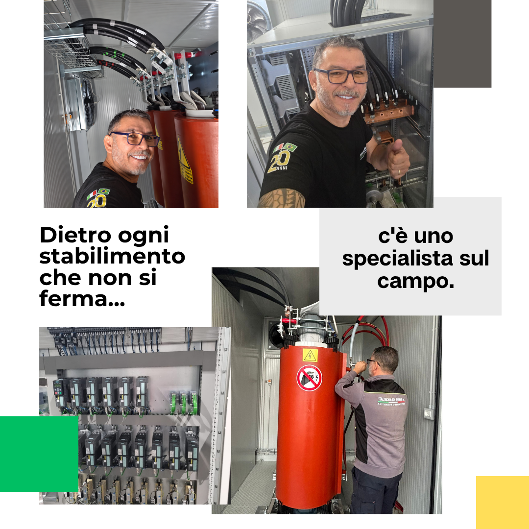 Specialisti di Italtecnology Power durante interventi industriali